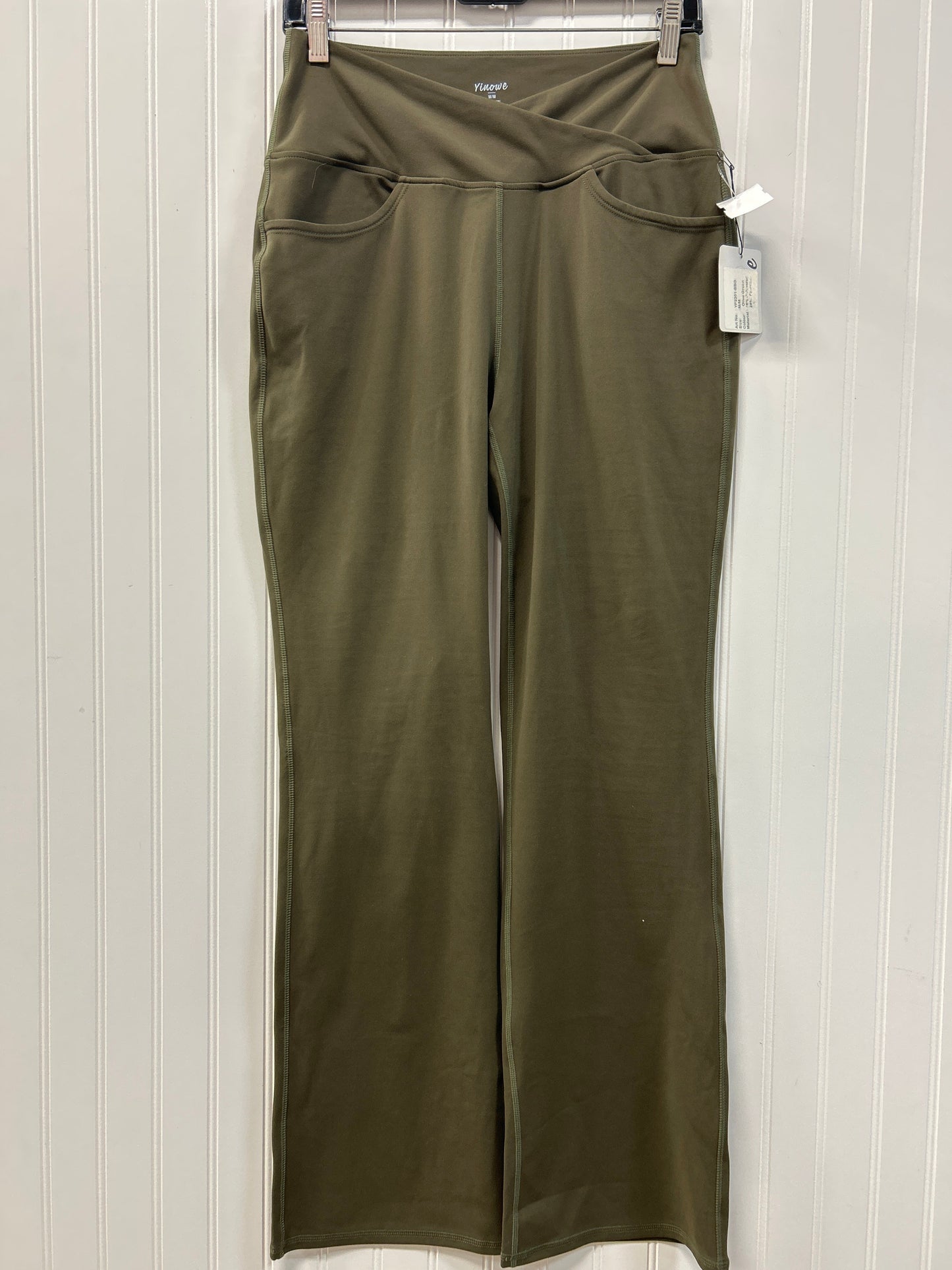 Athletic Leggings By Clothes Mentor In Green, Size:M