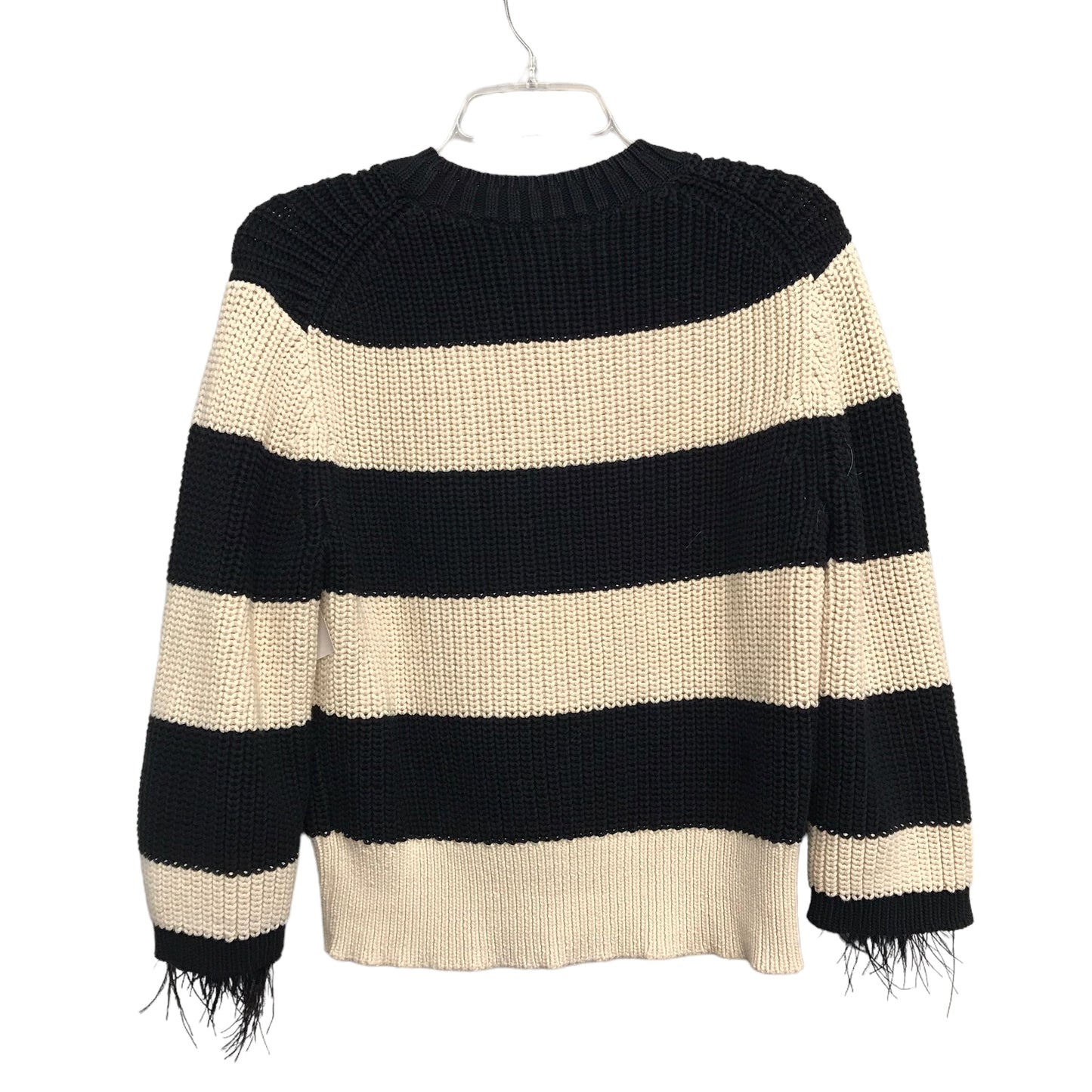 BLACK & CREAM SWEATER by J. CREW Size:M