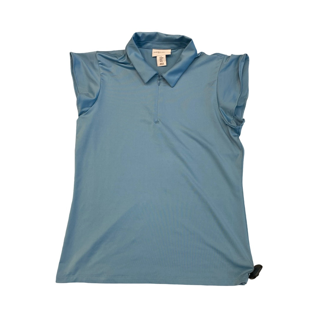 Athletic Top Ss By Laura Ashley In Blue, Size:M