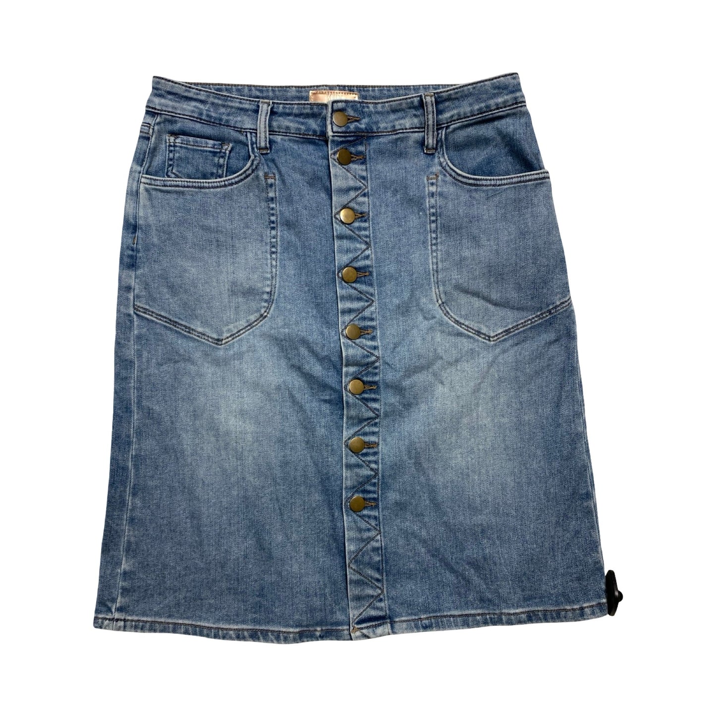 Skirt Midi By Kut In Blue Denim, Size:8