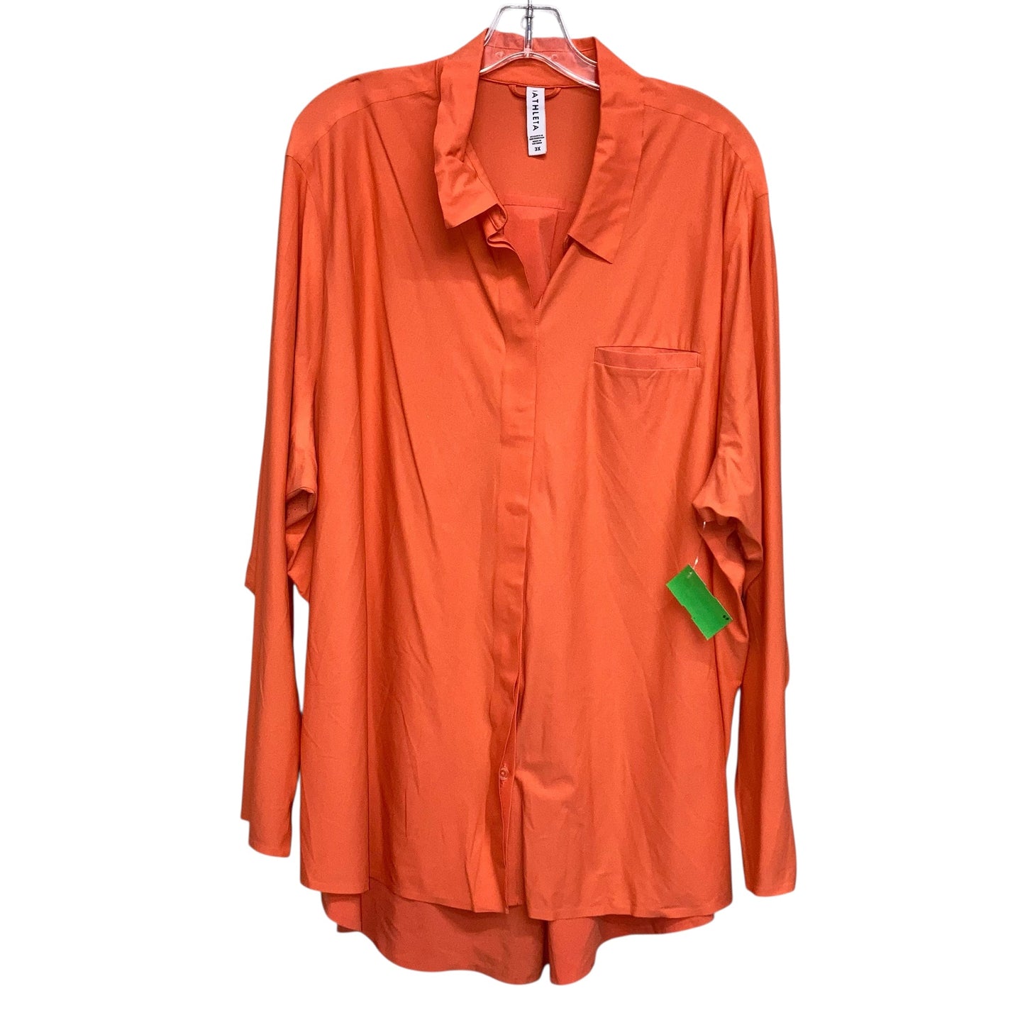 Top Ls By Athleta In Orange, Size:3X