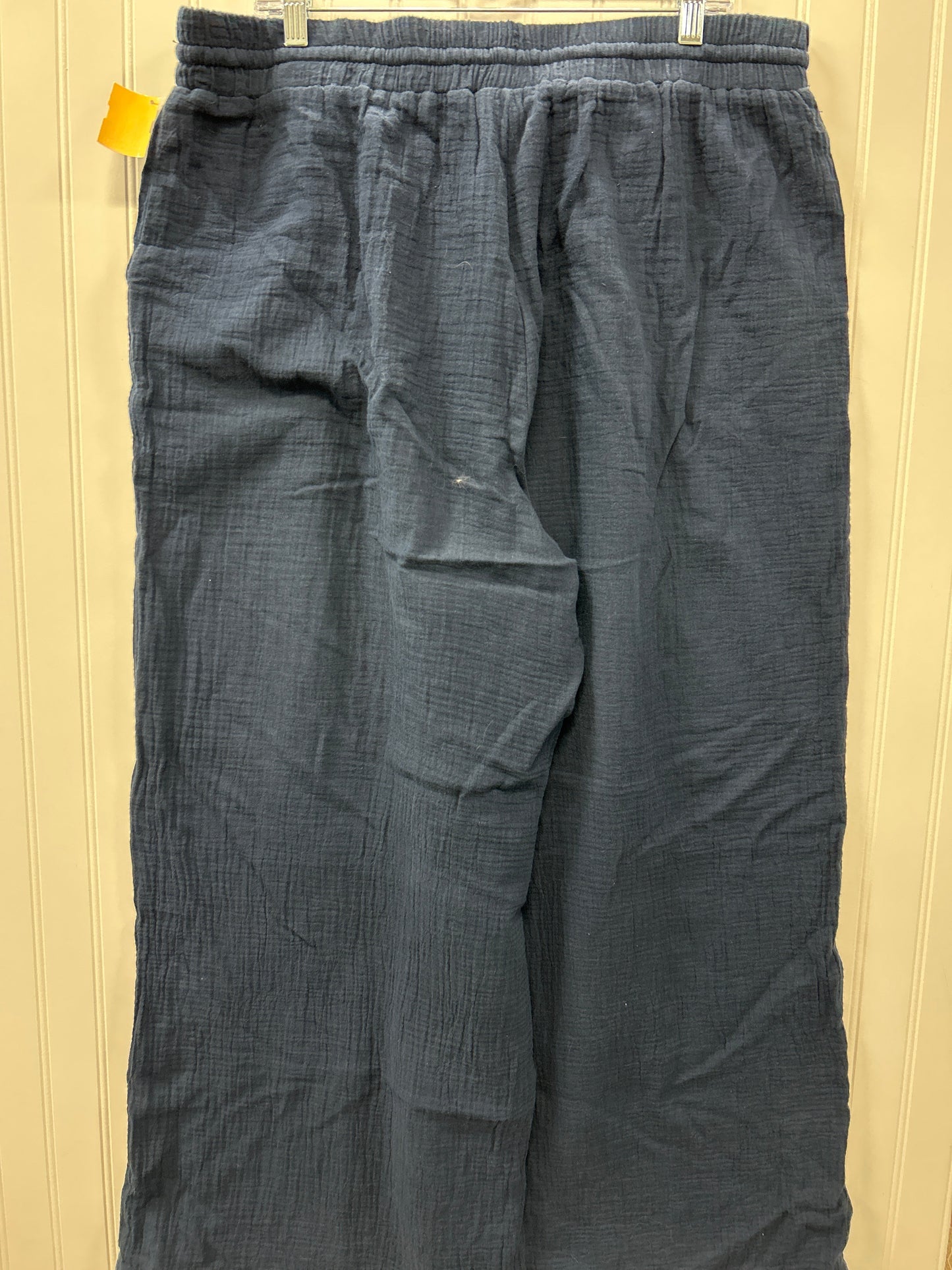 Pants Linen By Style And Company In Navy, Size:Xl