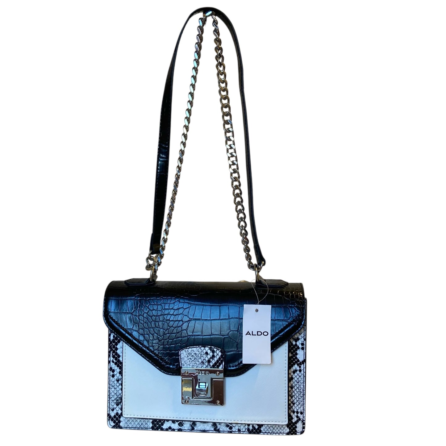 Crossbody By Aldo In Black & White, Size:Small