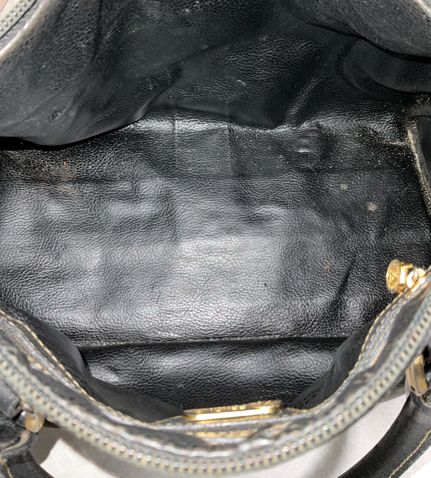 Vintage Zucca Boston Bag By Fendi, Size: Medium