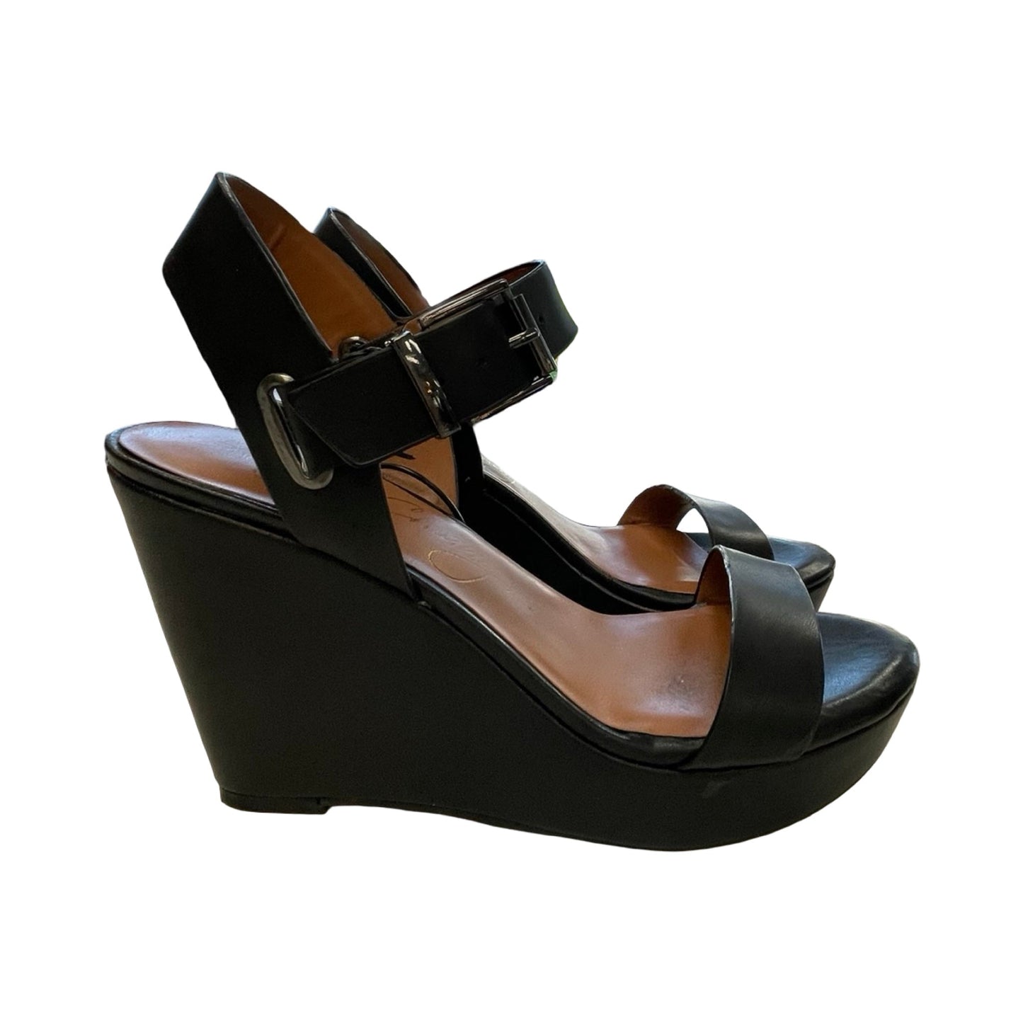 Sandals Heels Wedge By Arturo Chiang In Black, Size:7