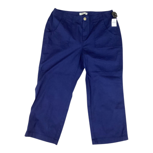 Pants Cropped By Coldwater Creek In Navy, Size:10