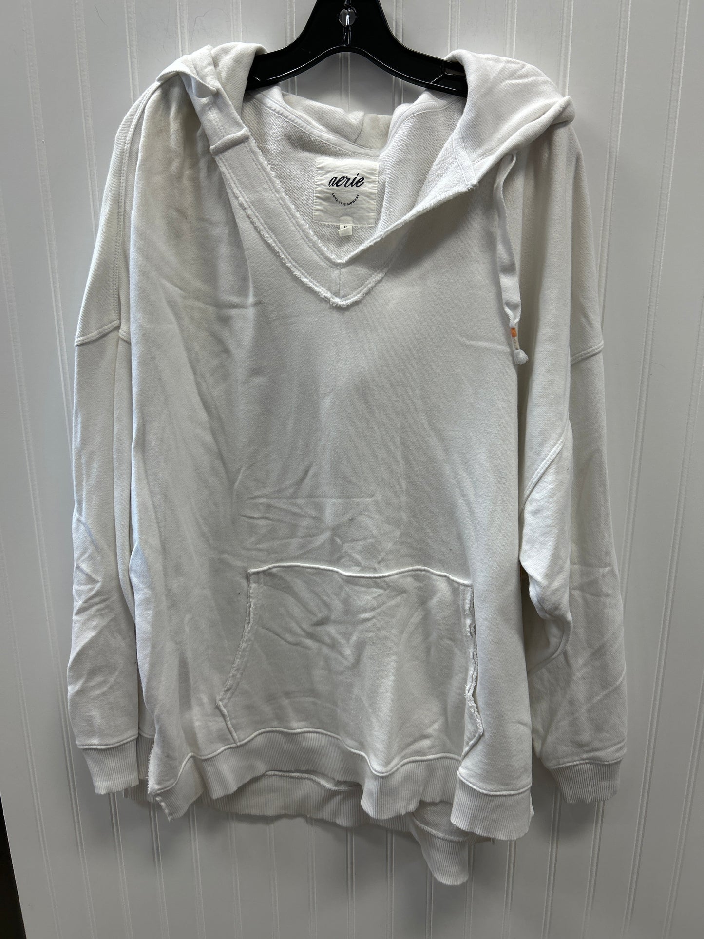 Sweatshirt Hoodie By Aerie In White, Size:Xl