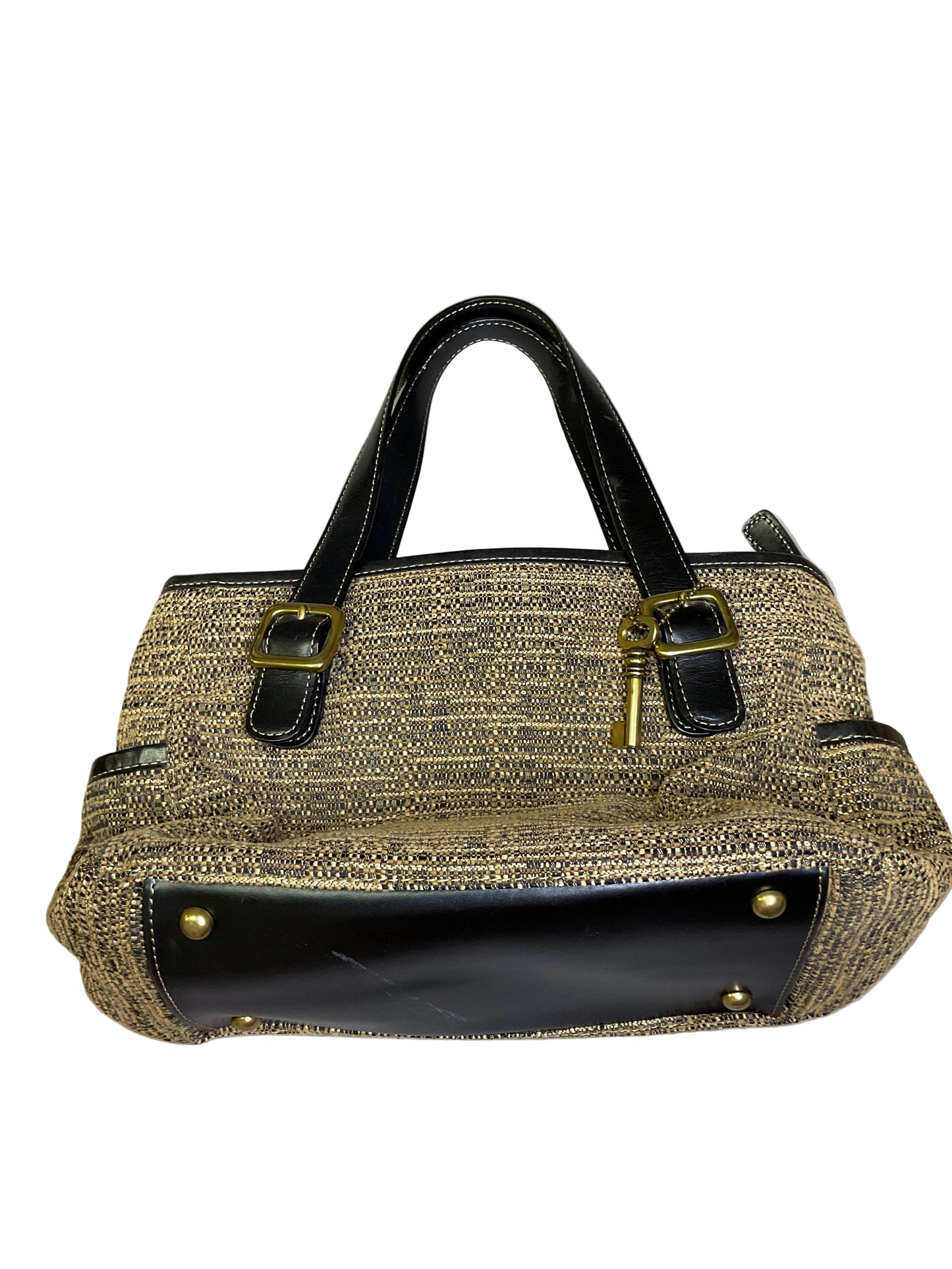 Handbag By Fossil In Brown, Size:Medium