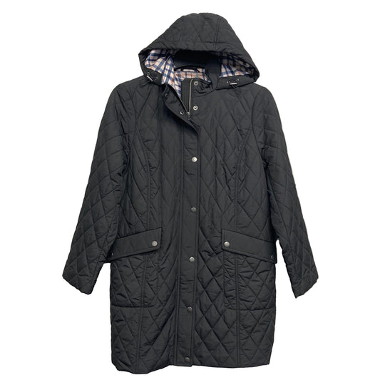 Coat Puffer & Quilted By Talbots In Black, Size:Mp