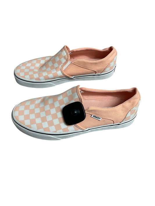 Shoes Flats By Vans In Peach, Size:10
