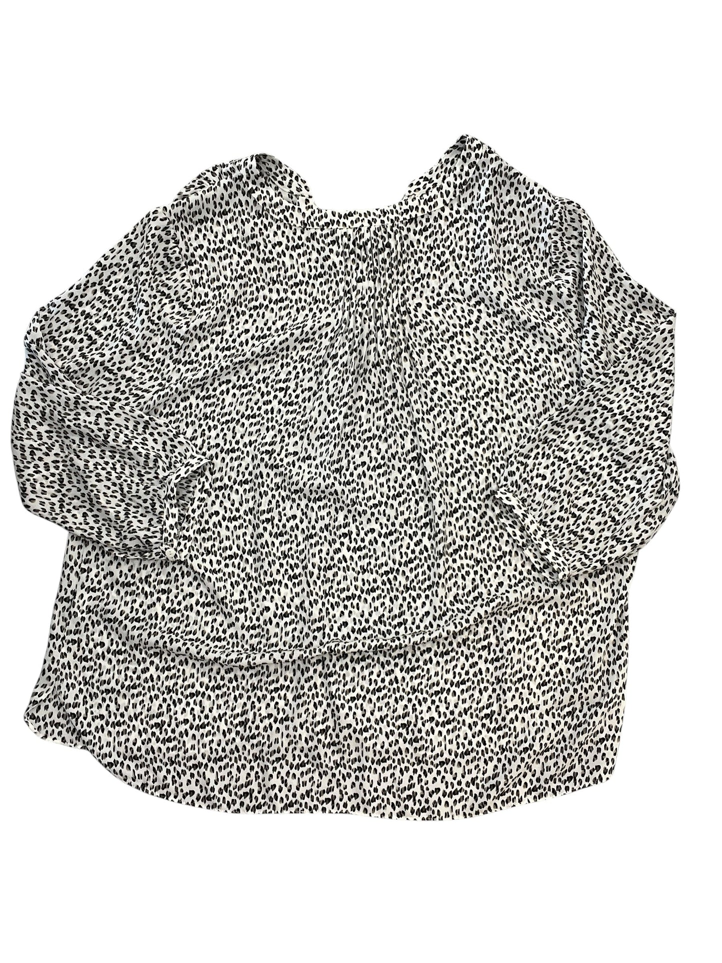 Blouse Ls By Not Your Daughters Jeans In Animal Print, Size:L