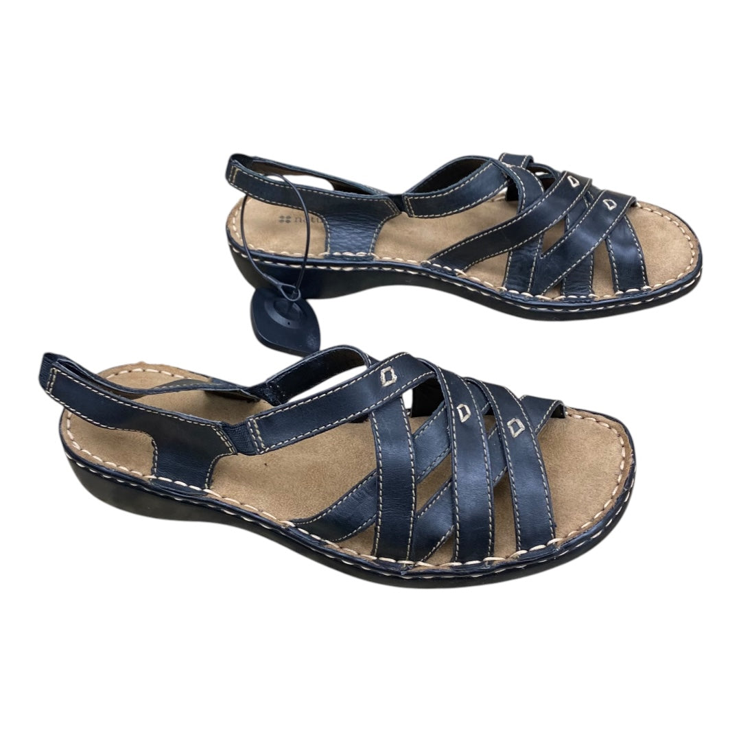 Sandals Flats By Naturalizer In Black & Brown, Size:8.5