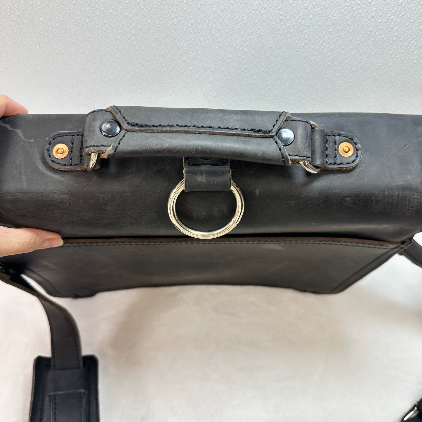 Laptop Bag Leather By SADDLEBACK, Size: Medium