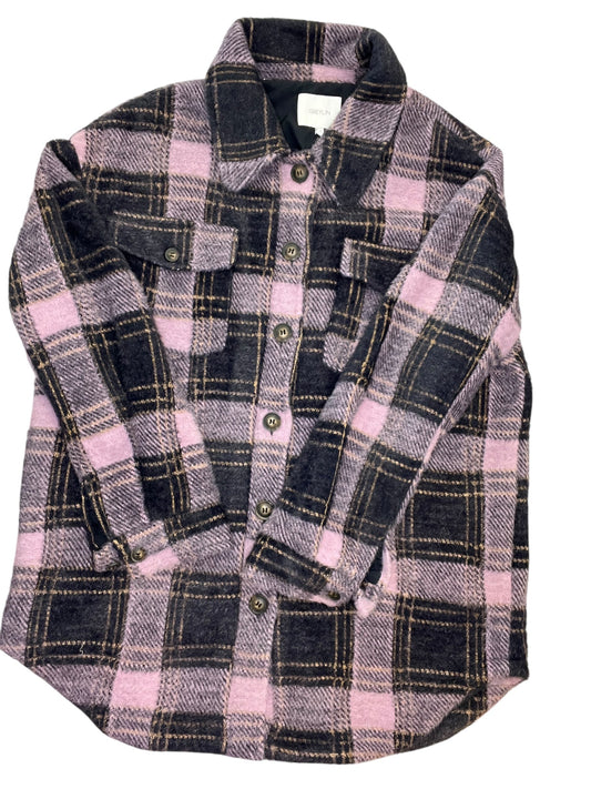 Jacket Shirt By Greylin In Blue & Purple, Size:Xl