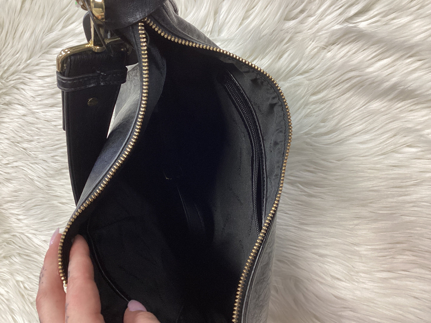 Handbag By Calvin Klein In Black, Size:Large