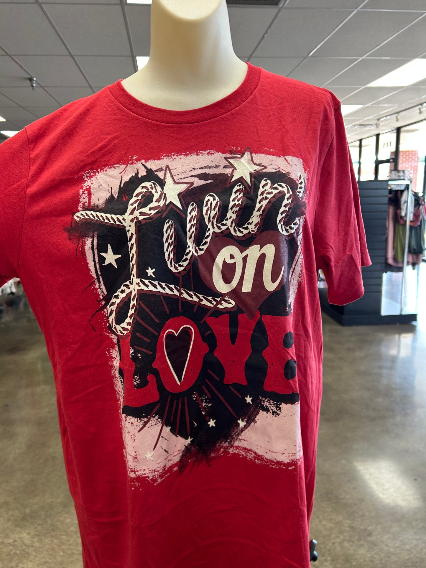 Top Ss By Bella + Canvas In Red, Size:L