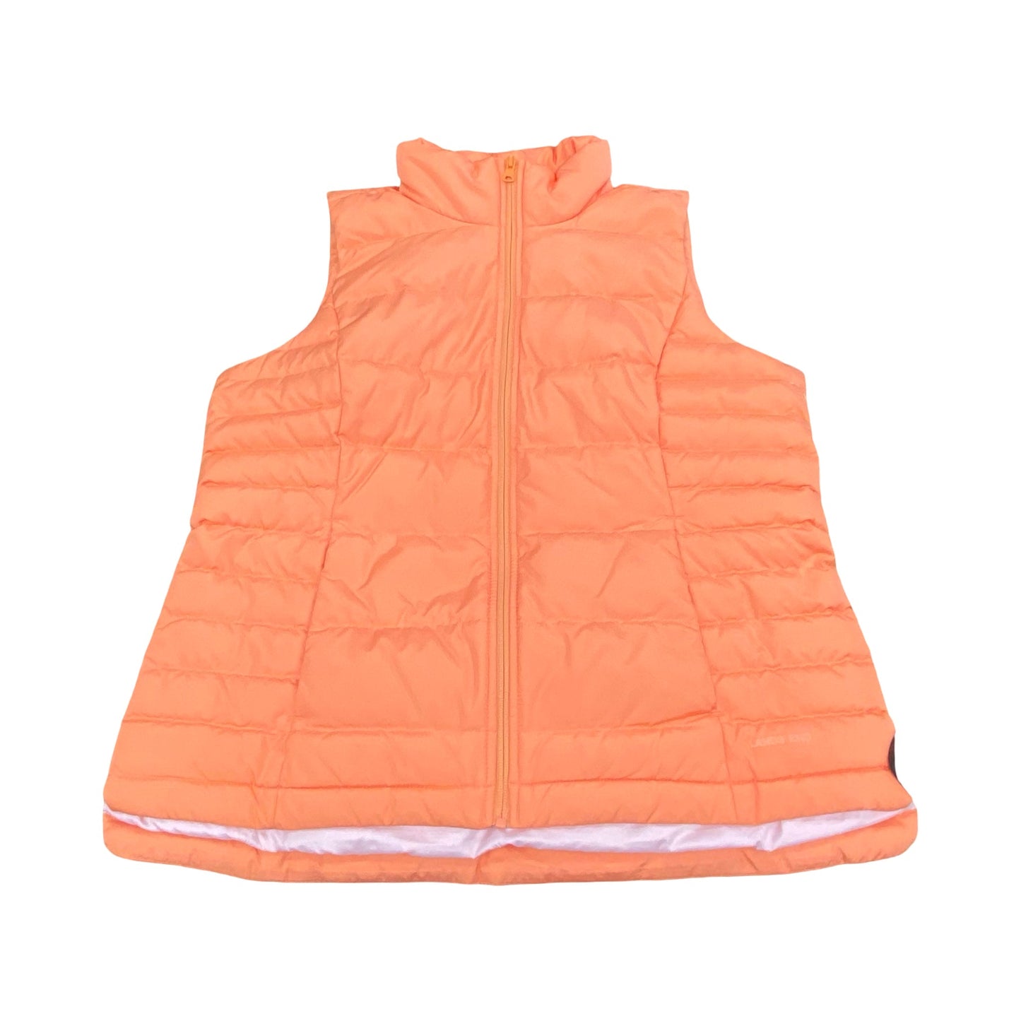 Vest Puffer & Quilted By Lands End In Orange, Size:L
