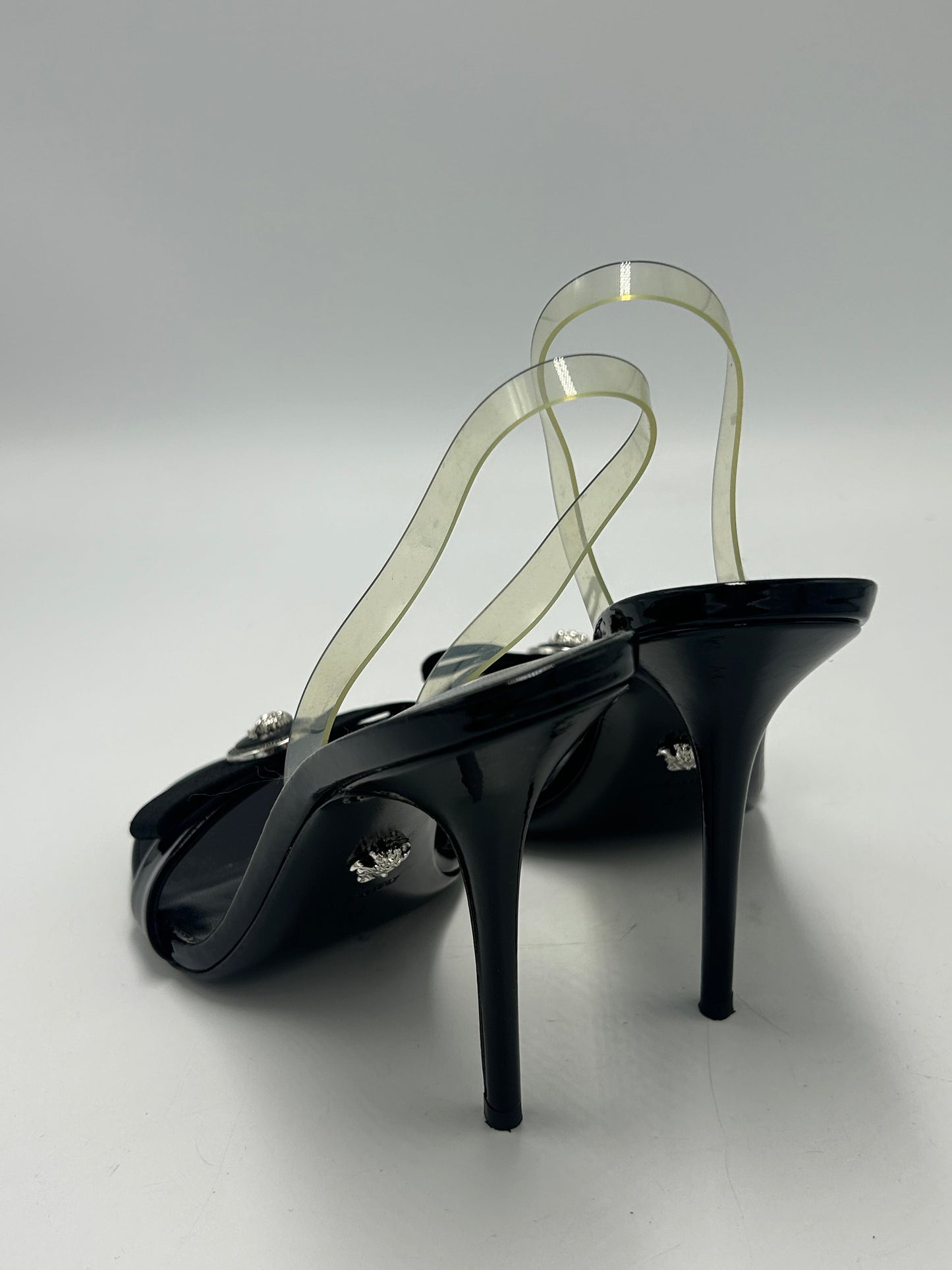 Versace Ribbon Slingbag Designer Luxury Shoes, Size: 7