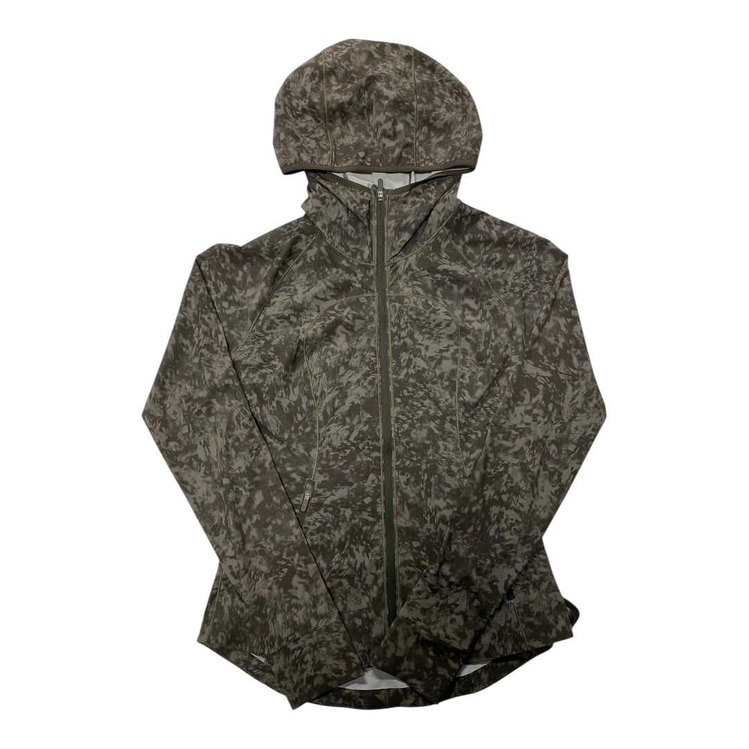 Athletic Jacket By Lululemon In Green, Size:6
