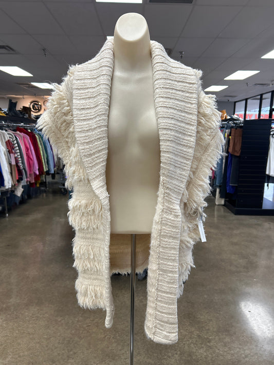 Sweater Cardigan By Anthropologie In Cream, Size:M