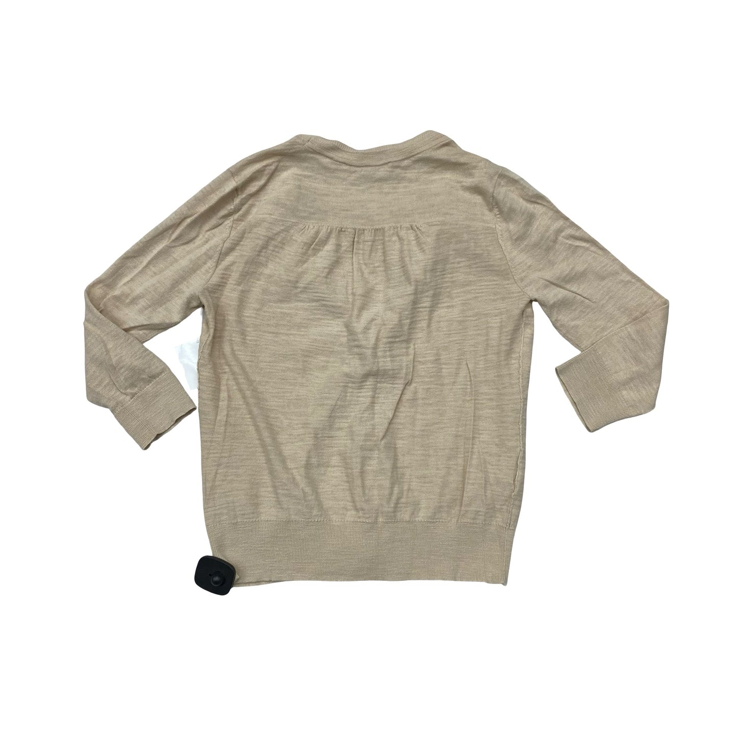 Sweater Cardigan By Loft In Beige, Size:S