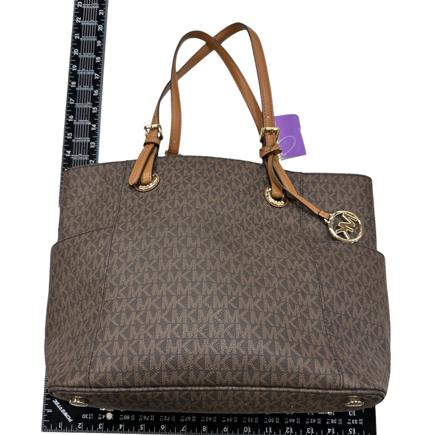 Handbag Designer By Michael Kors In Brown, Size:Medium