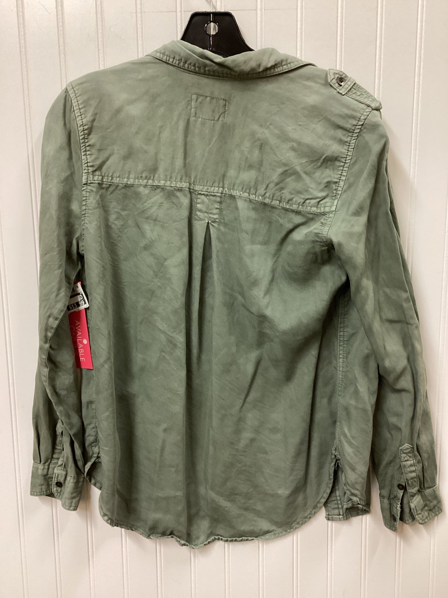 Blouse Ls By American Eagle In Green, Size:Xs