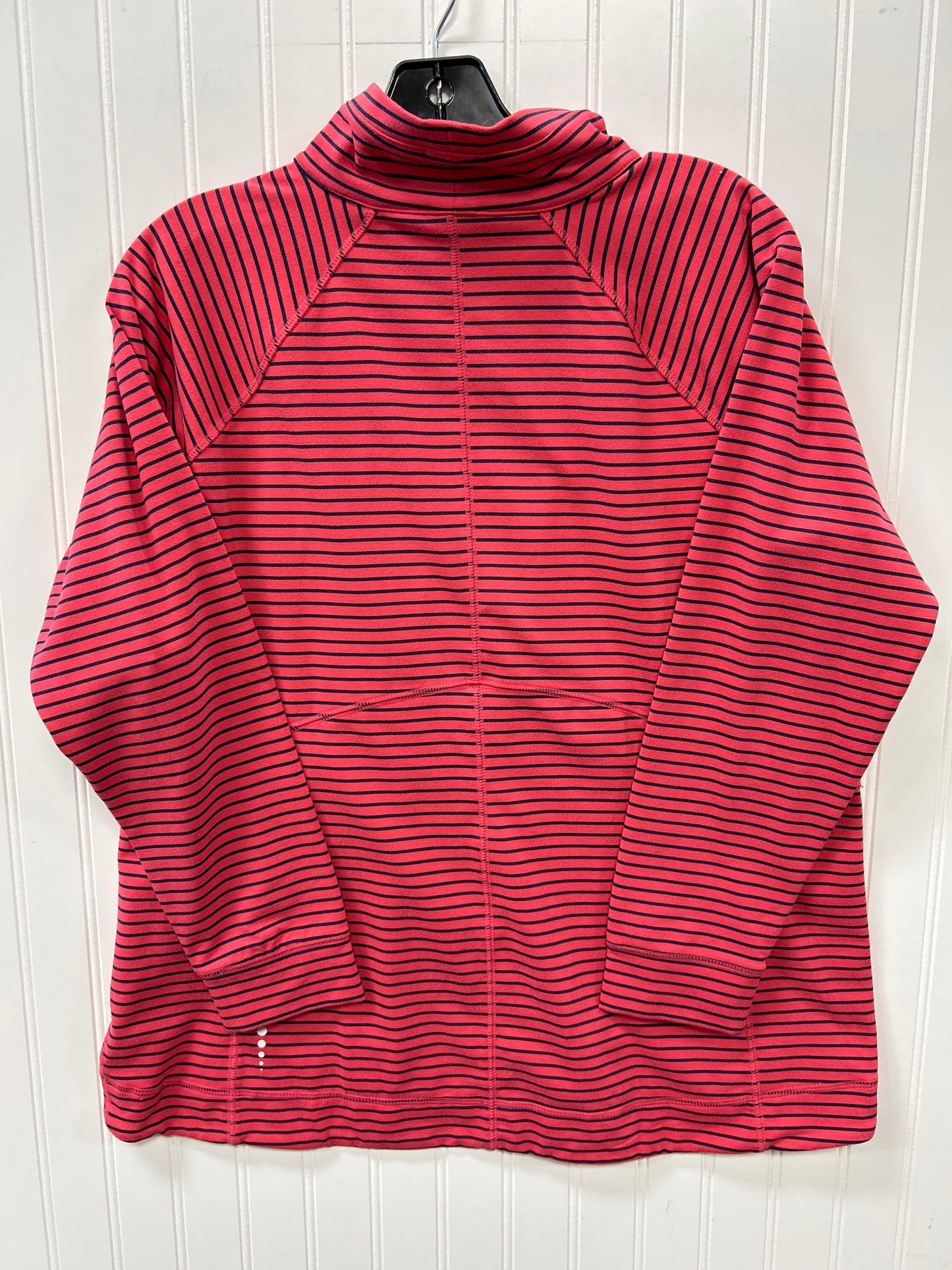 Athletic Jacket By Talbots In Striped Pattern, Size:Xlp