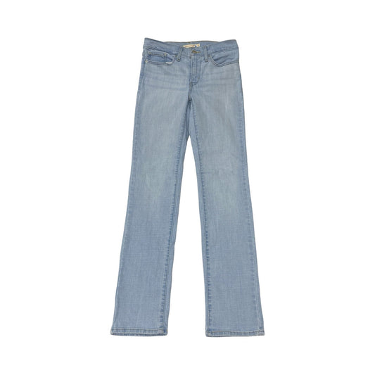 Jeans Straight By Levis In Blue Denim, Size:4
