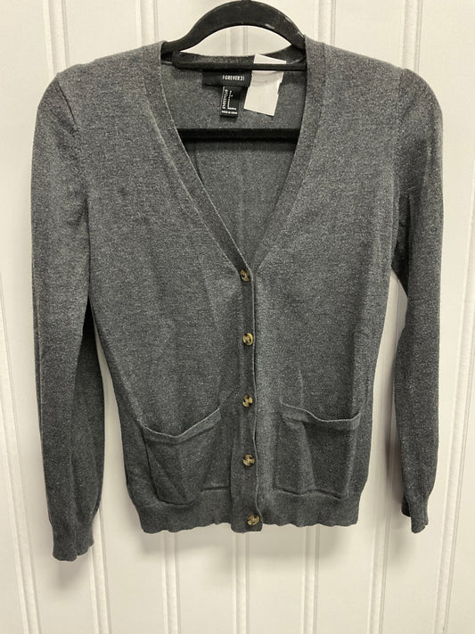 Cardigan By Forever 21 In Grey, Size:S