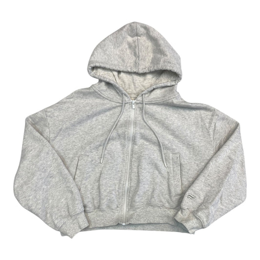Athletic Sweatshirt Hoodie By Fabletics In Grey, Size:M