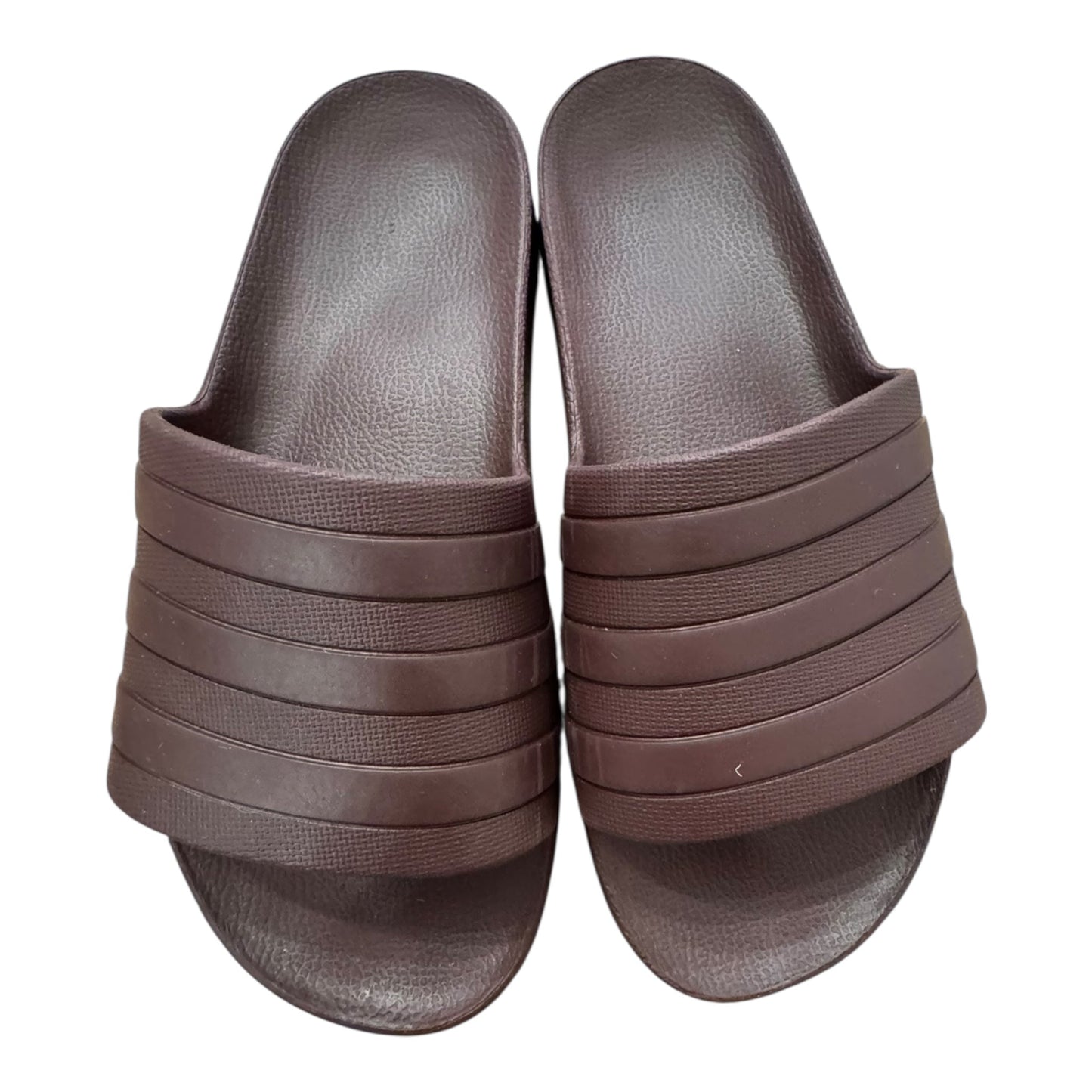 Sandals Flats By Adidas In Maroon, Size:8