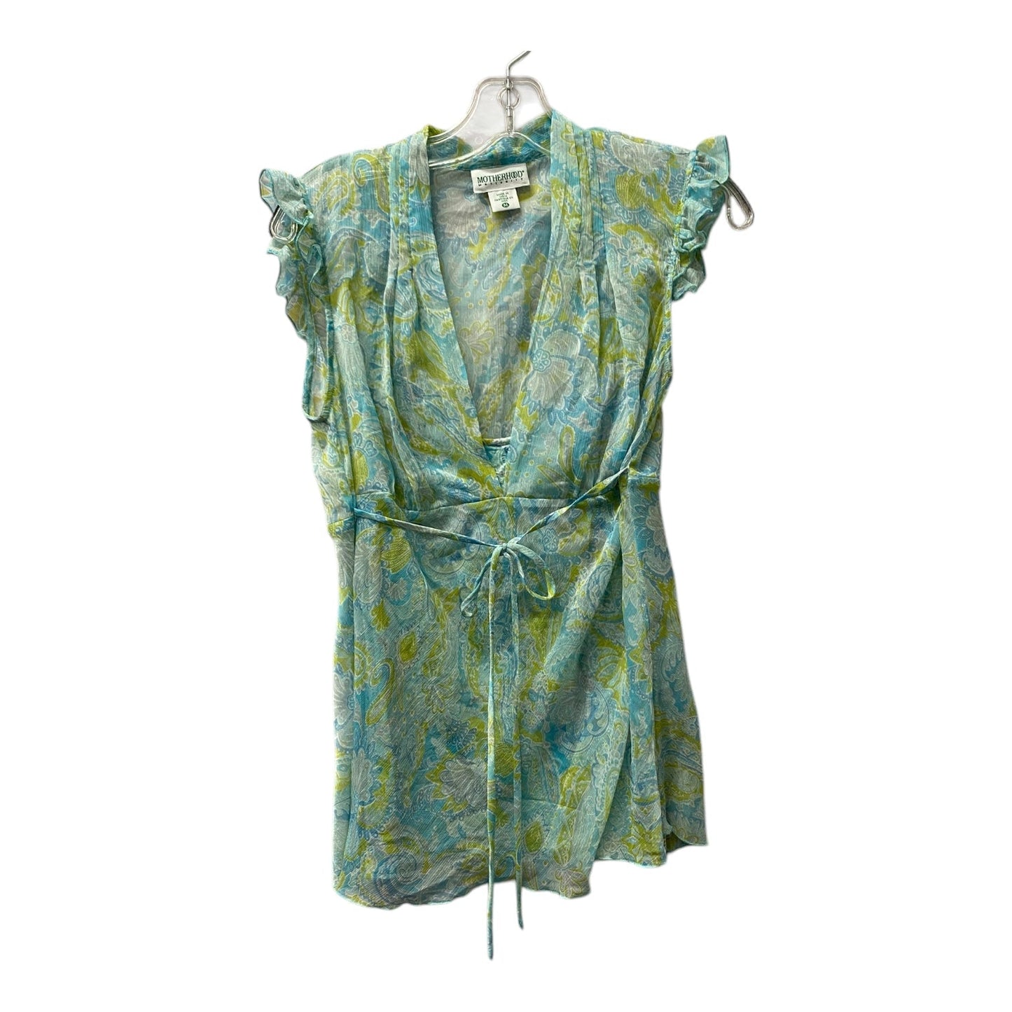 Mat Top Sleeveless By Motherhood In Blue, Size:M