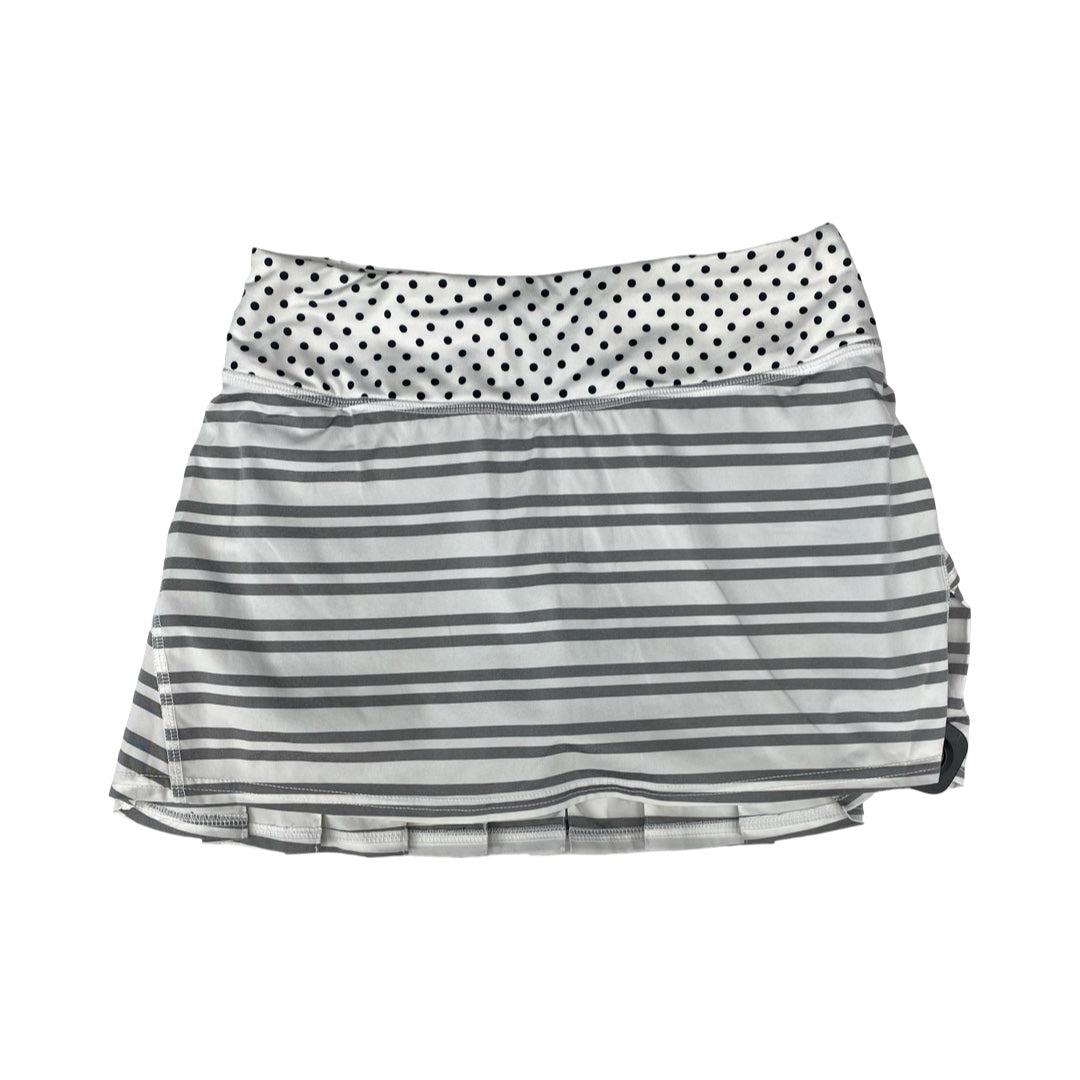 Athletic Skirt By Lululemon In Grey & White, Size:2