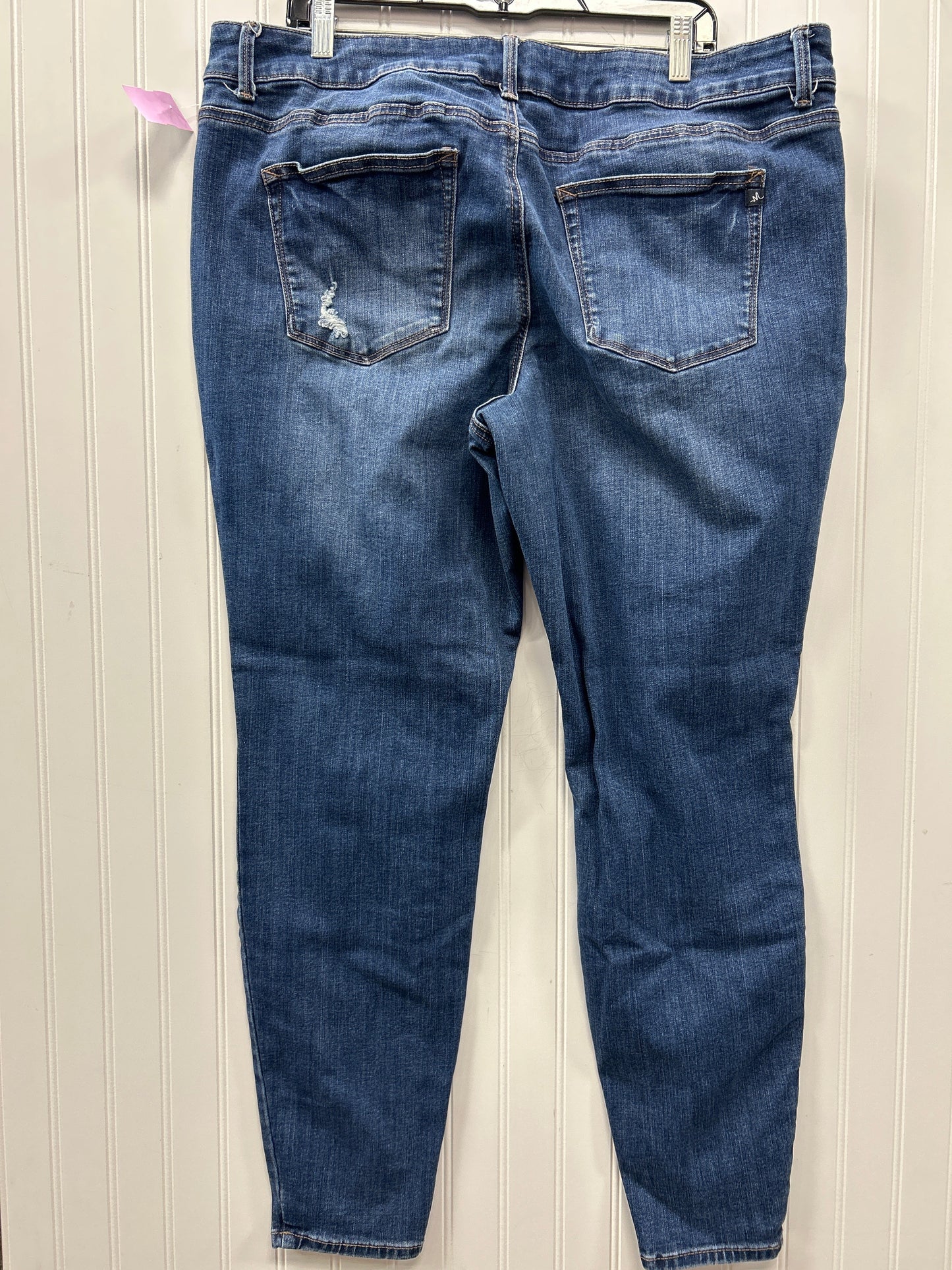 Jeans Skinny By Maurices In Blue Denim, Size:20