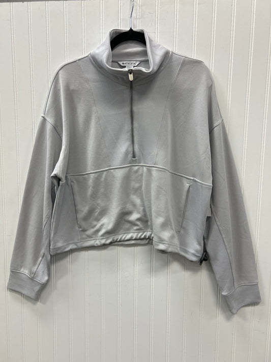 Athletic Jacket By Athleta In Grey, Size:L