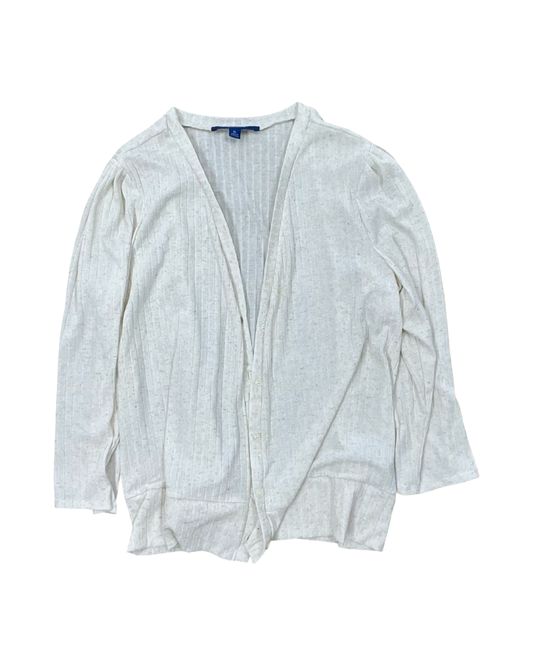 Cardigan By Apt 9 In Cream, Size:Xl