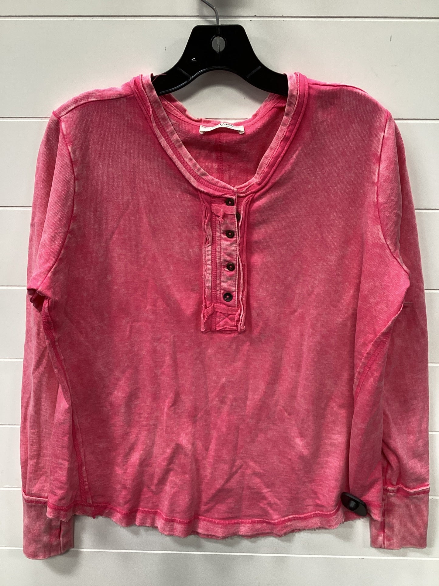Top Ls By Zenana Outfitters In Pink, Size:L