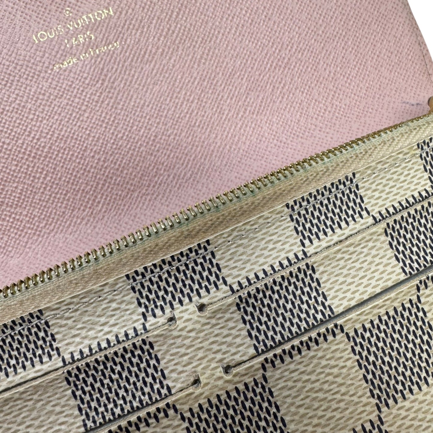 Emilie Damier Azur Wallet Luxury Designer By Louis Vuitton, Size: Medium