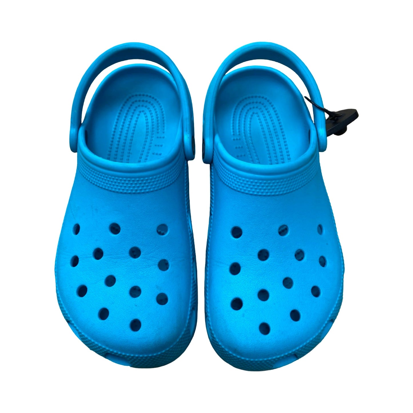 Sandals Flats By Crocs In Blue, Size:8