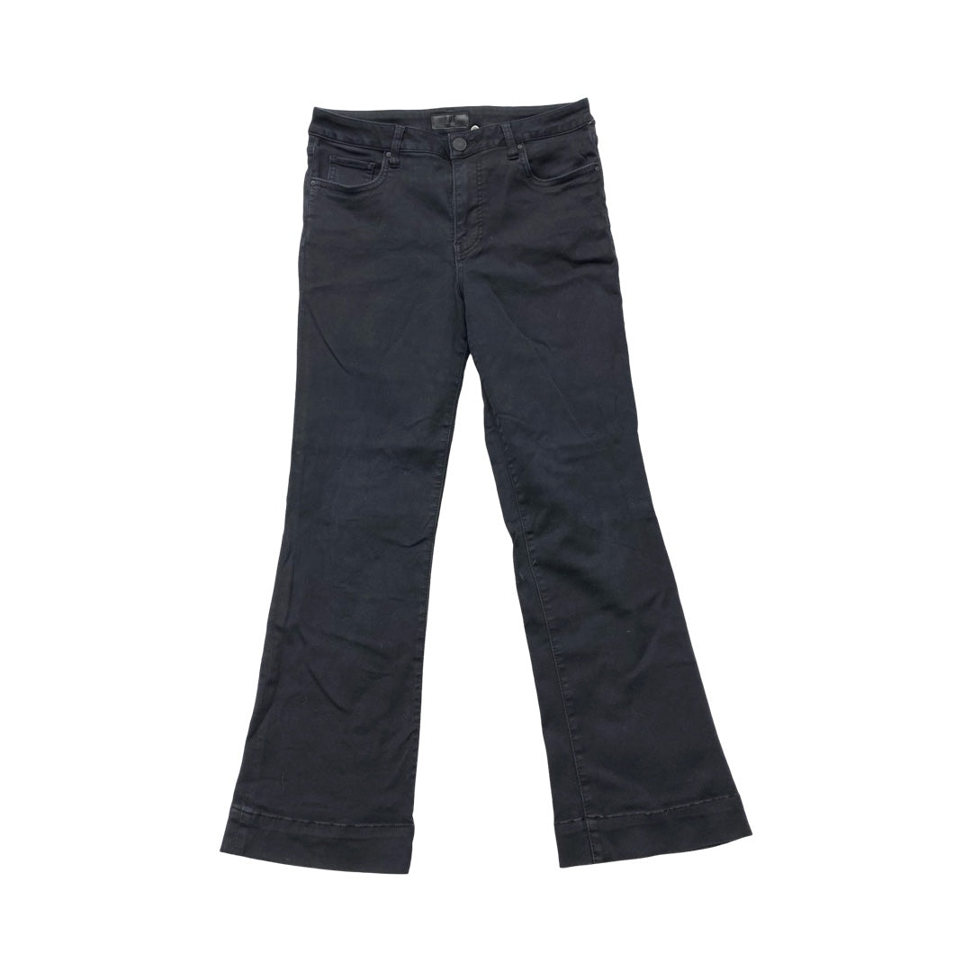 Jeans Flared By Kut In Black Denim, Size:6