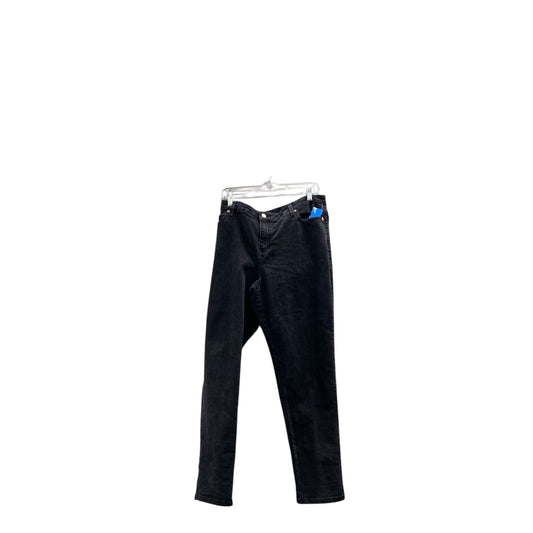 Jeans Straight By Michael By Michael Kors In Black, Size:18