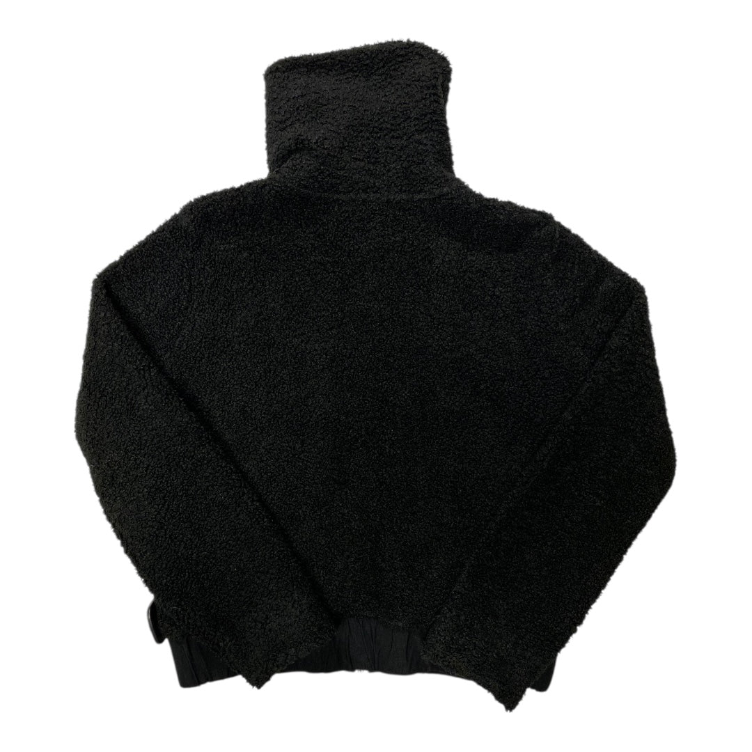 Jacket Faux Fur & Sherpa By Banana Republic In Black, Size:Xs