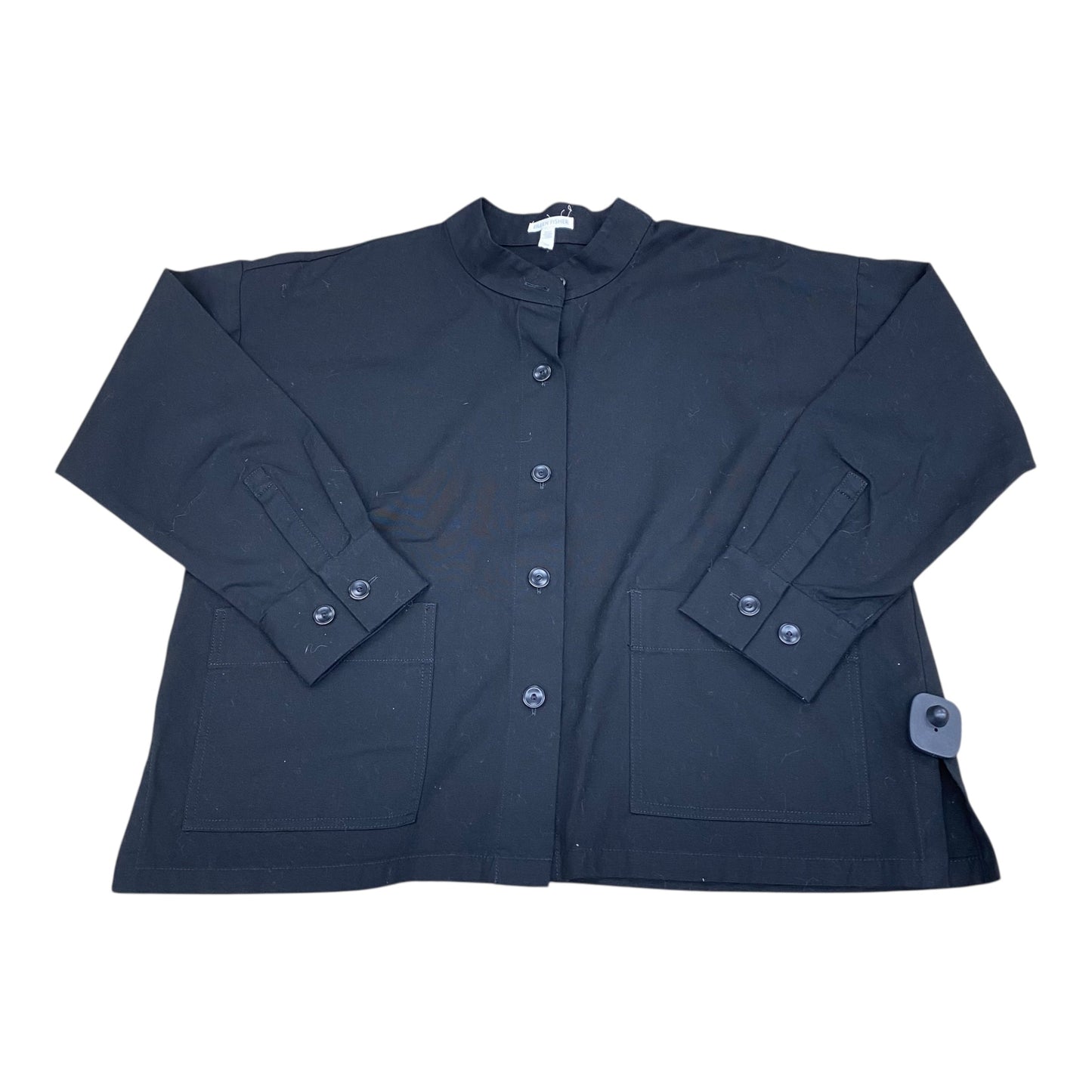 Blazer Designer By Eileen Fisher In Black, Size:S