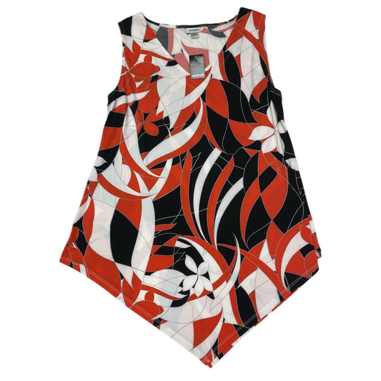 Tunic Sleeveless By Avenue In Black & Red, Size:20