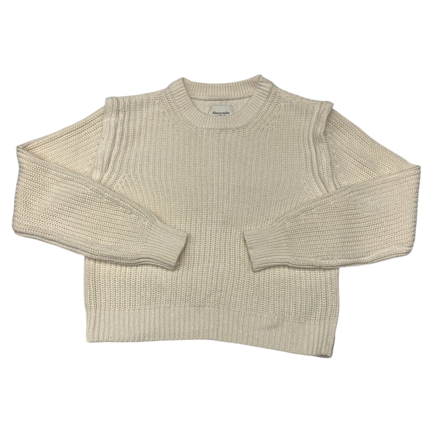 Sweater By Abercrombie And Fitch In Cream, Size:L