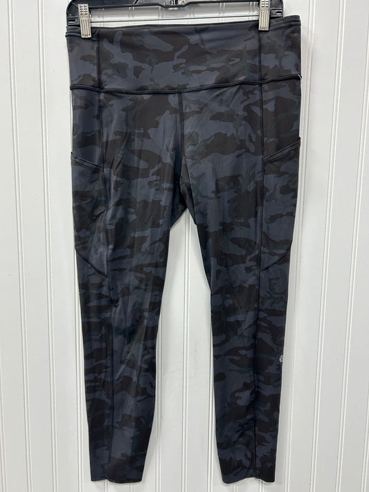 Athletic Leggings By Lululemon In Camouflage Print, Size:10
