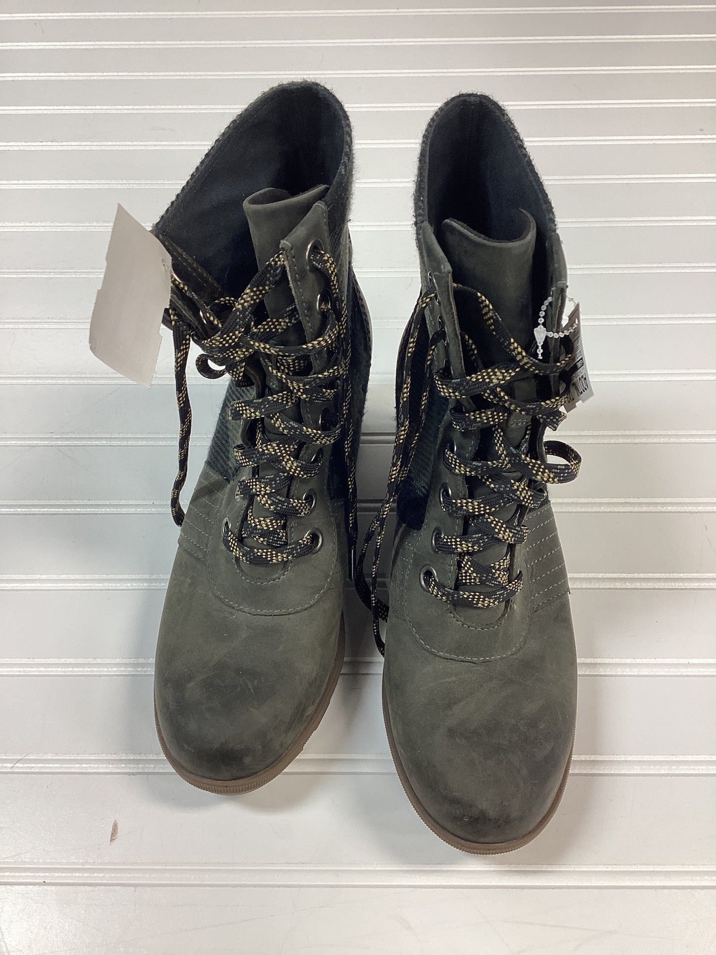 Boots Ankle Heels By Sorel In Green, Size:10