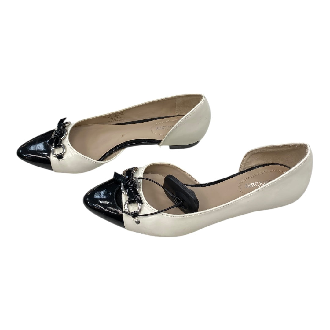 Shoes Flats By Naturalizer In Black & White, Size:6
