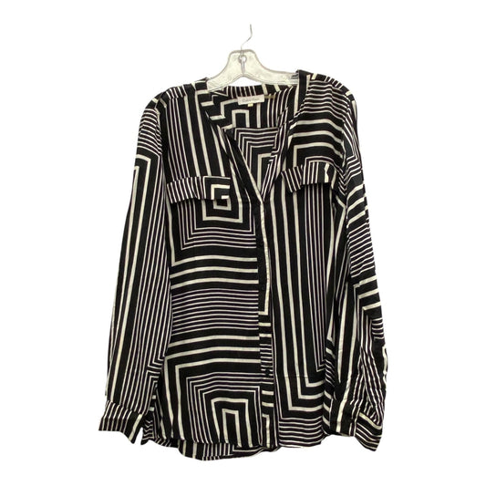 Top Ls By Calvin Klein In Black & White, Size:L